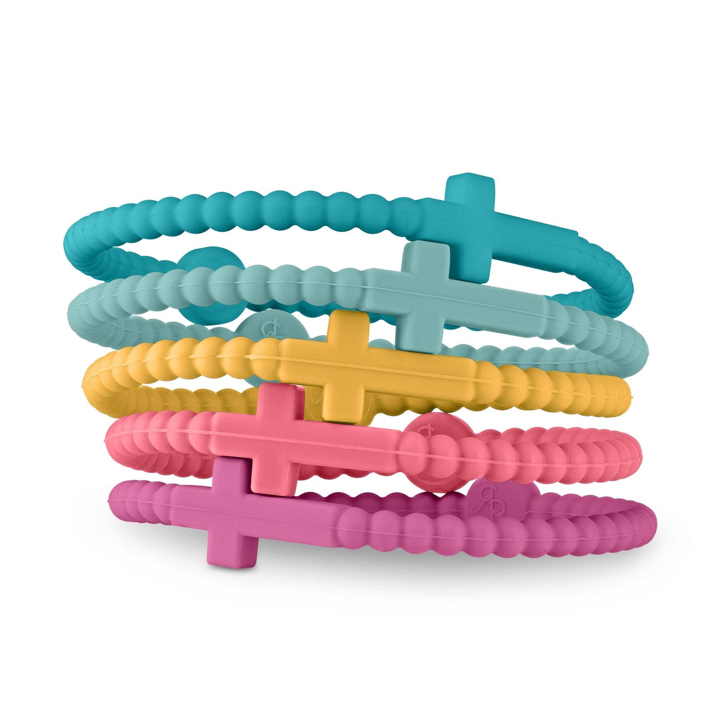 Jesus Bracelets (silicone cross bracelets): Backcountry (5 pack) / Medium