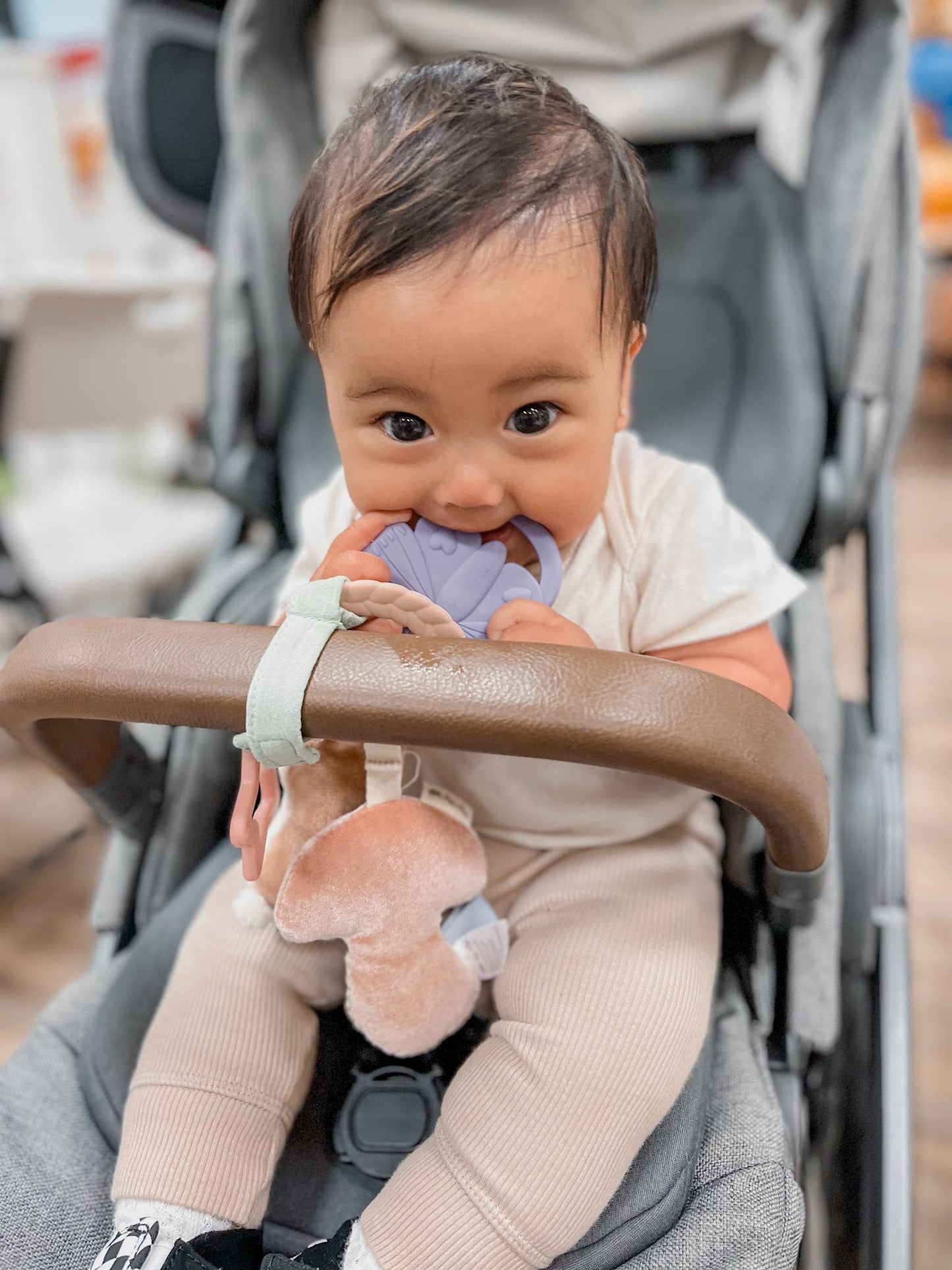 Bitzy Busy Ring™ Teething Activity Toy: Farm