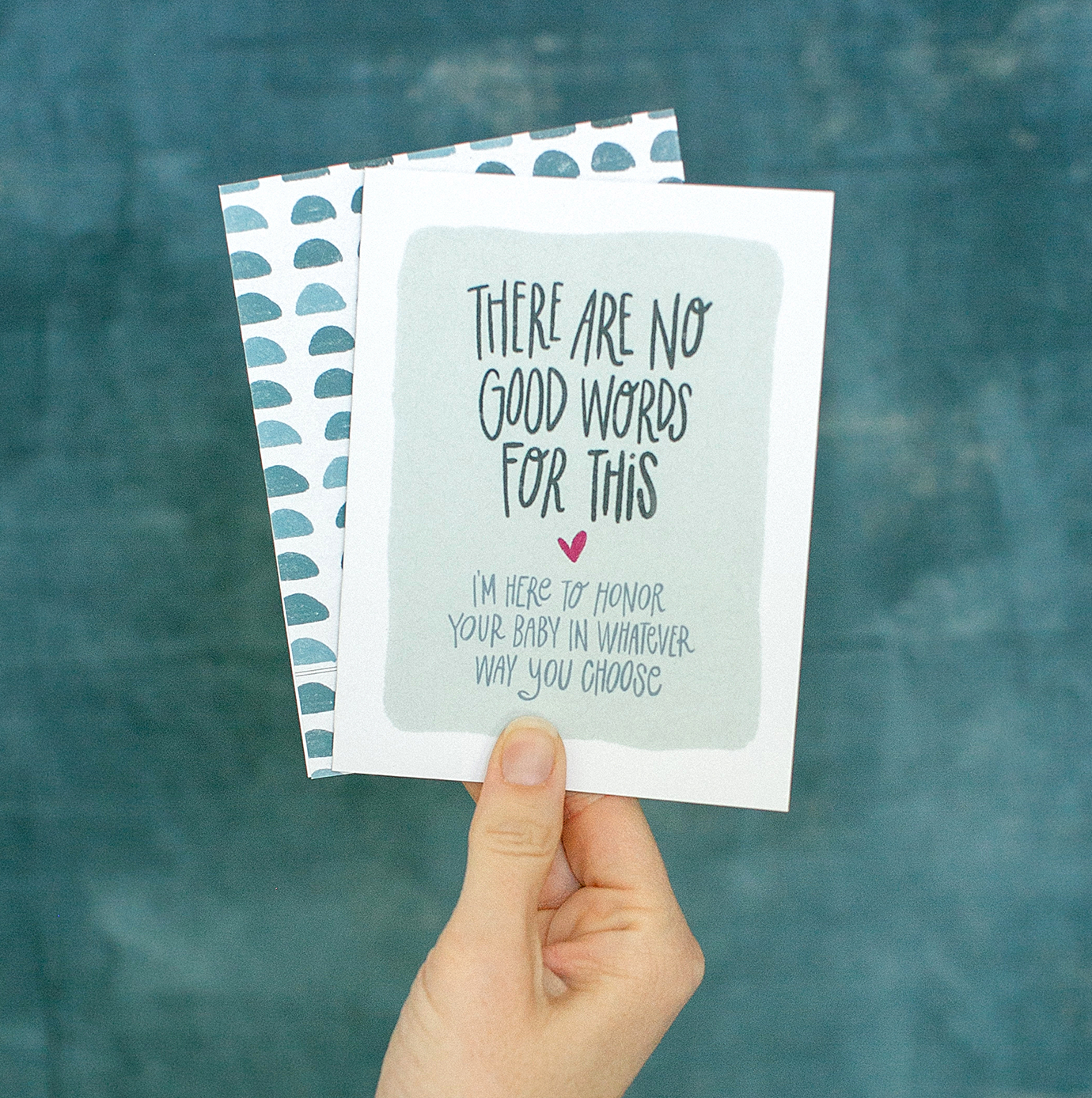 No Good Words | Miscarriage Sympathy Baby Loss Support Card