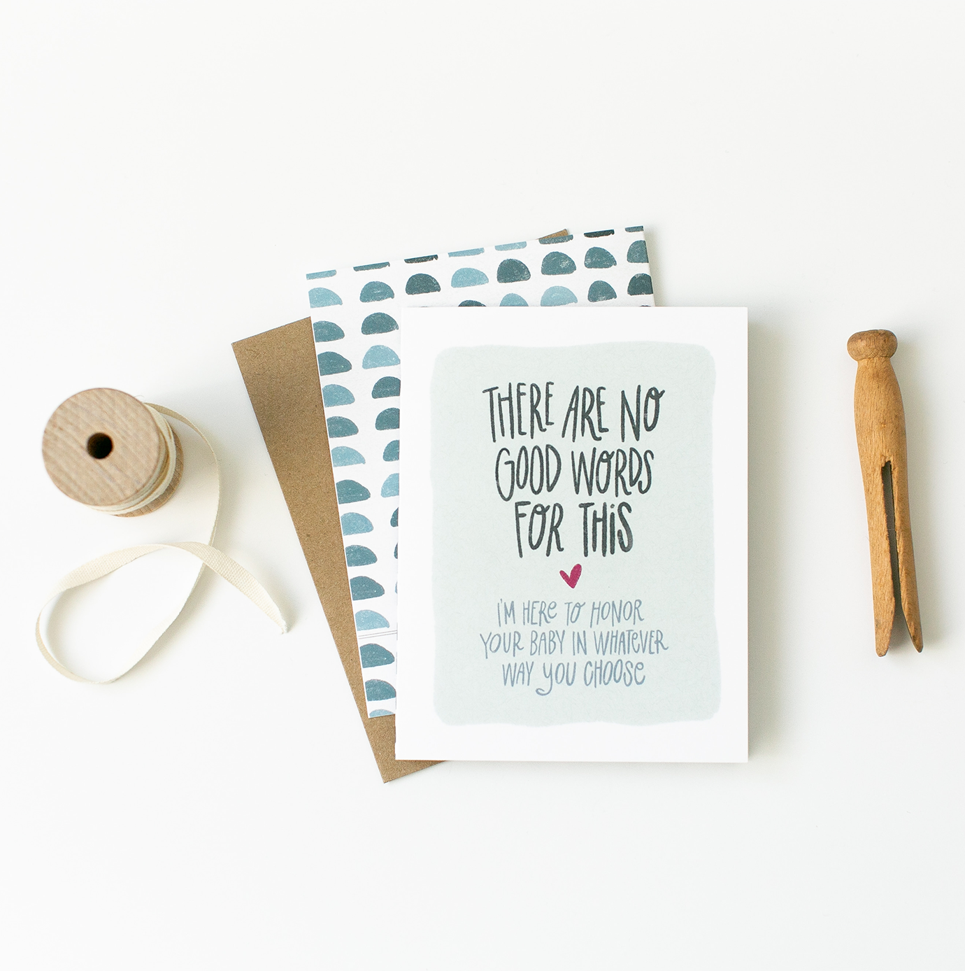 No Good Words | Miscarriage Sympathy Baby Loss Support Card