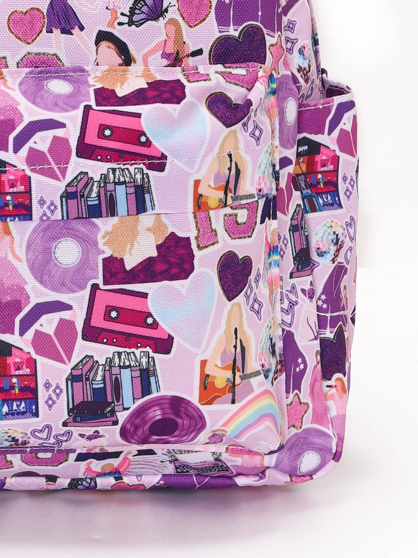 Purple Kids Girls Music Tour Backpack