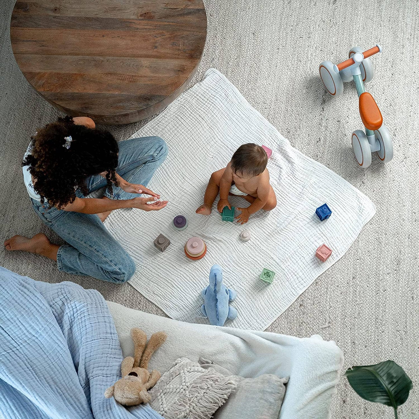 Baby Muslin Cotton Blankets: Sand