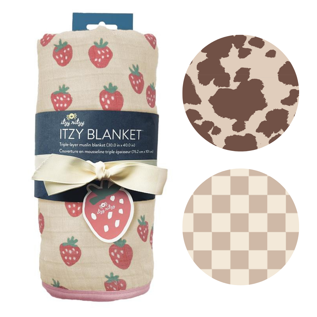 Itzy Blanket™: Strawberries + Cream