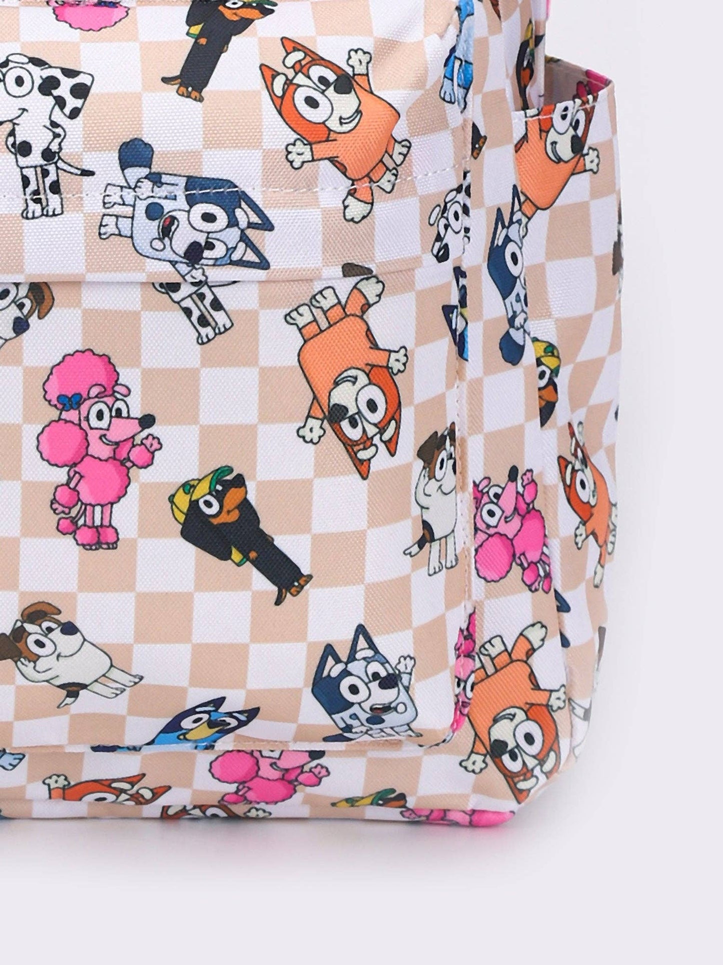 Kids Checkered Character Backpack