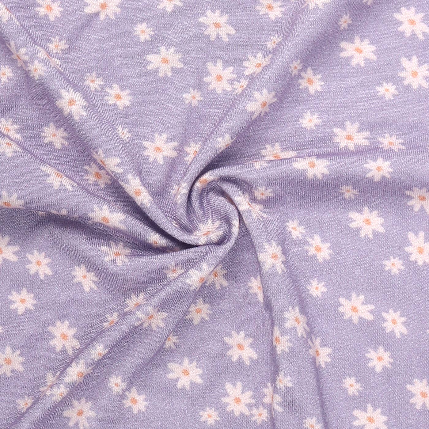 Lilac Posies - Bamboo Ruffle Sleeper: 9-12 months