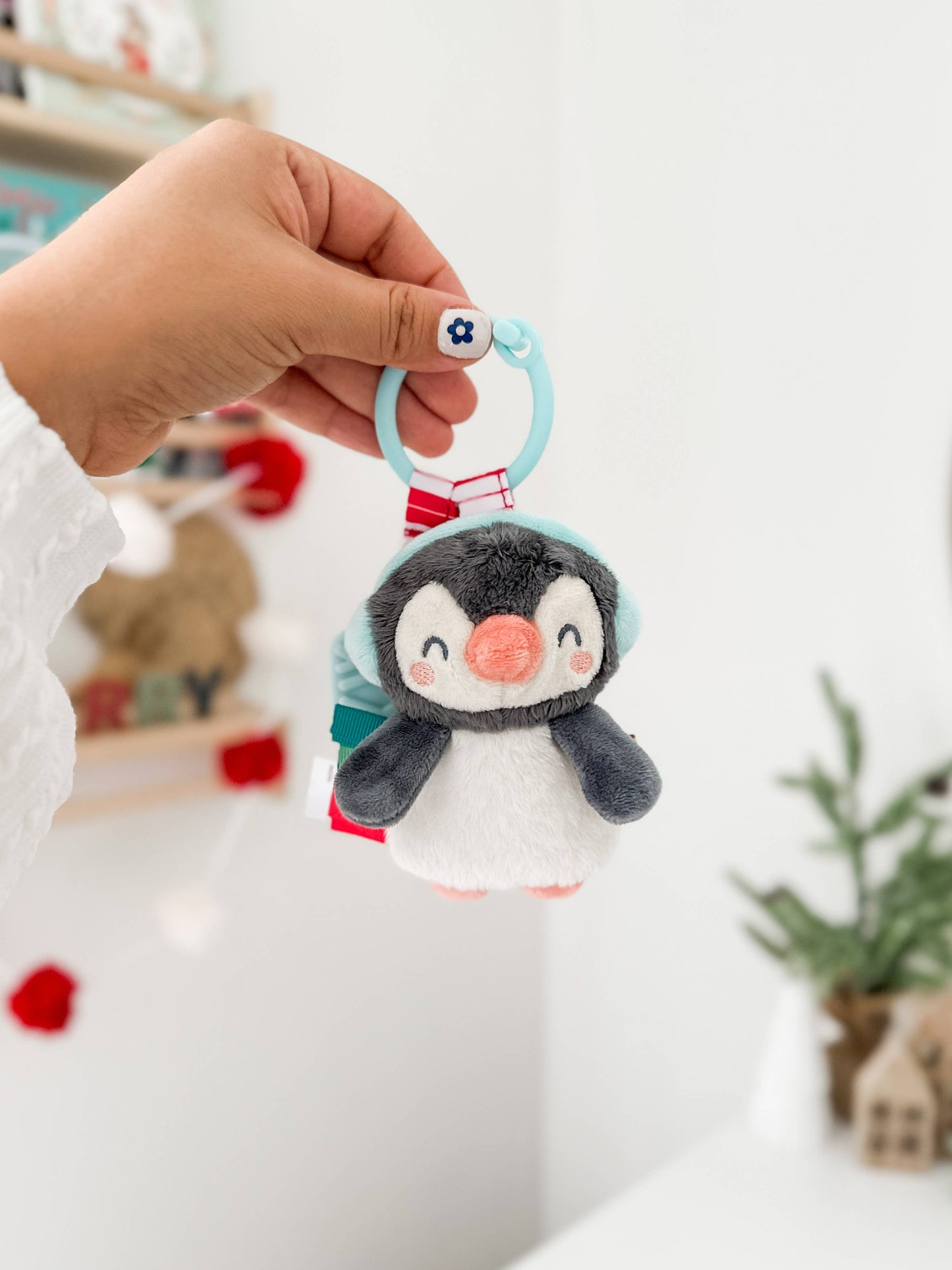 Holiday Itzy Pal™ Plush + Teether: Santa