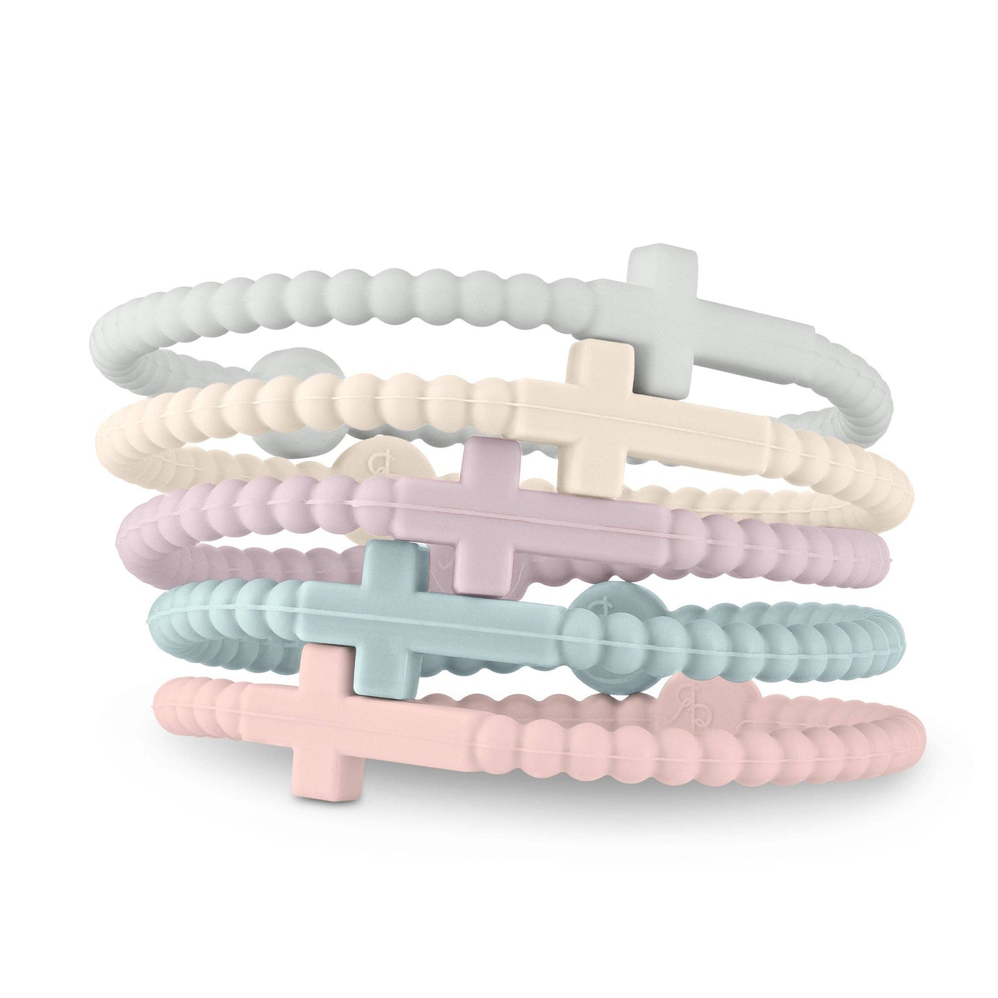 Jesus Bracelets (silicone cross bracelets): Serene (5 pack) / Medium