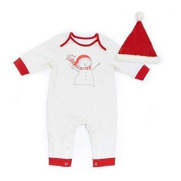 ❤️SALE - Certified Organic Flurry Romper & Hat: 0-3 months