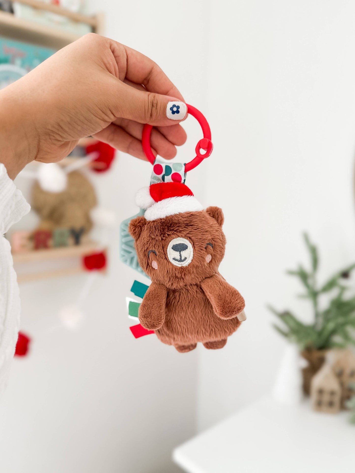 Holiday Itzy Pal™ Plush + Teether: Bear