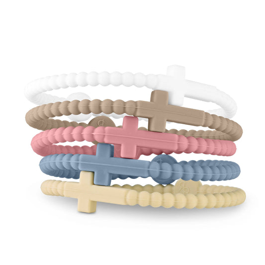 Jesus Bracelets (silicone cross bracelets): Original (5 pack) / Medium