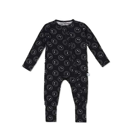 Happy - Ruffle Bamboo Sleeper: 9-12 months