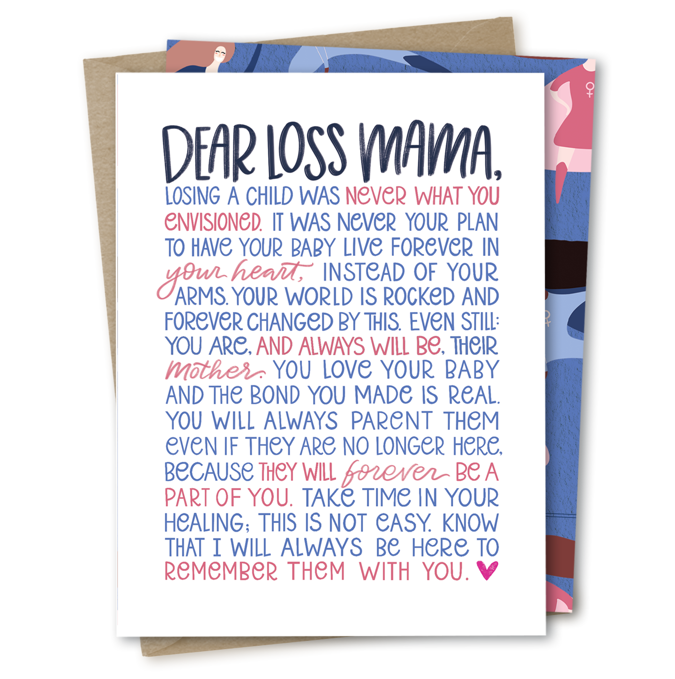 Dear Loss Mama | Miscarriage IVF Infertility Sympathy Card