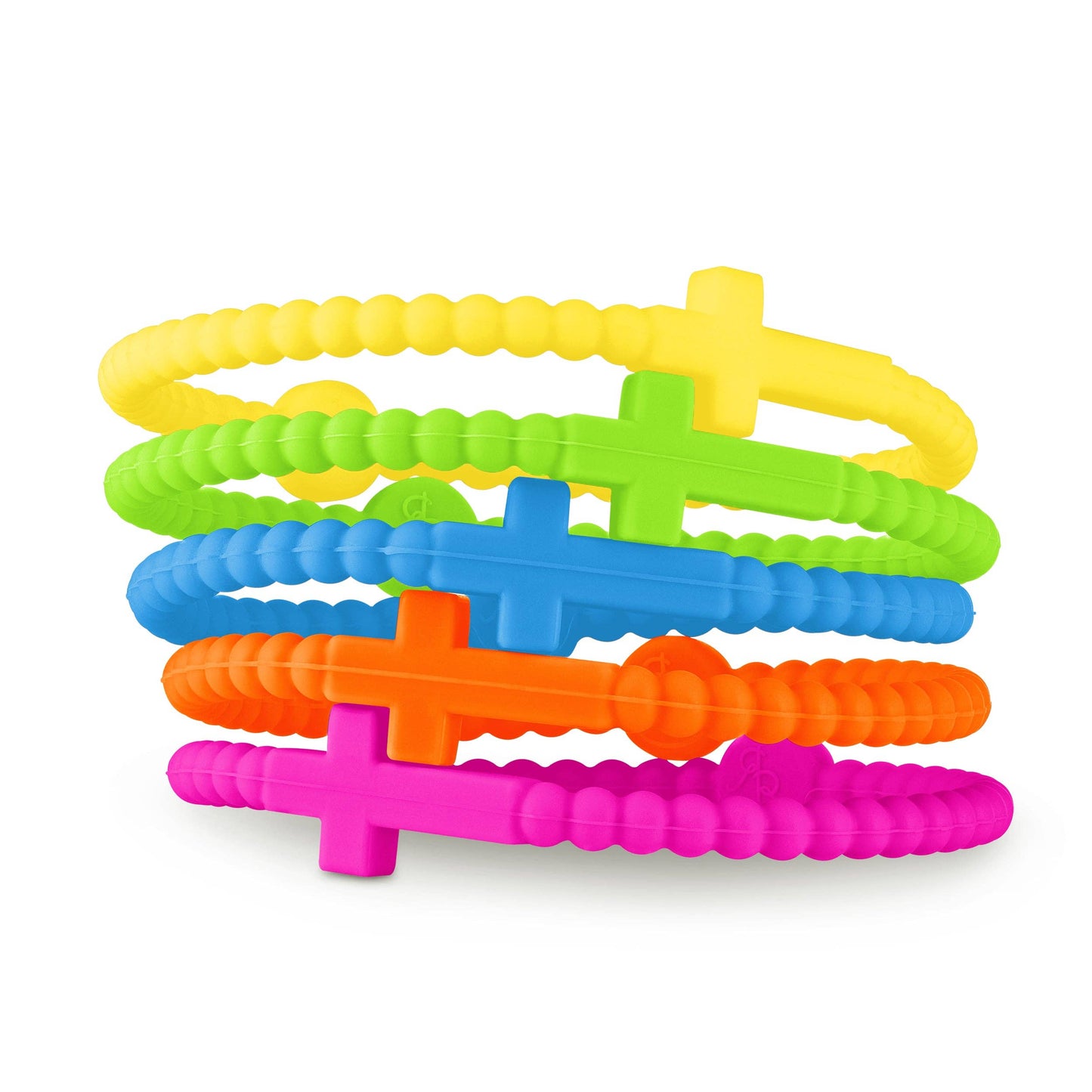 Jesus Bracelets (silicone cross bracelets): Backcountry (5 pack) / Medium