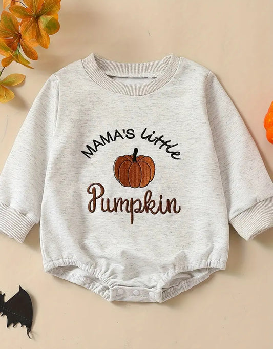 Pumpkin Sweatshirt Romper