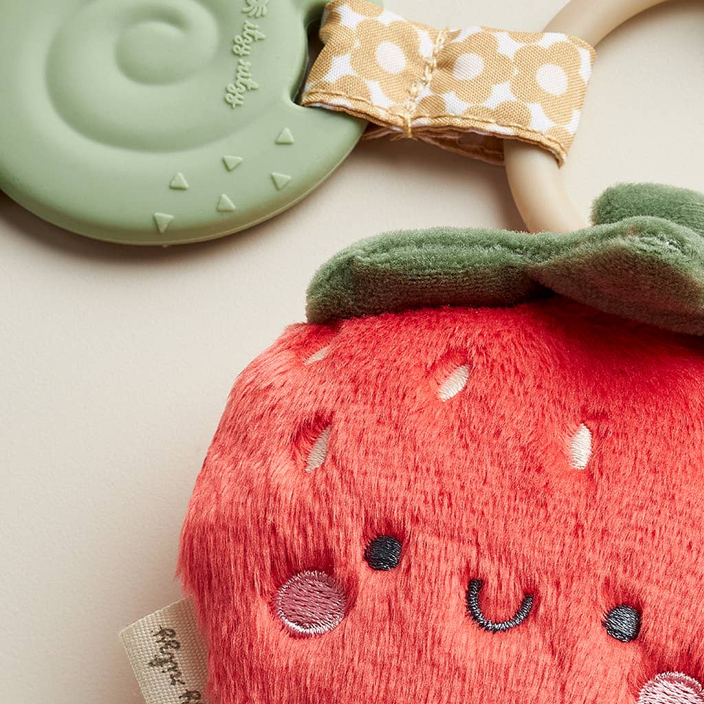 *New Options* Itzy Pal™ Plush + Teether: Strawberry