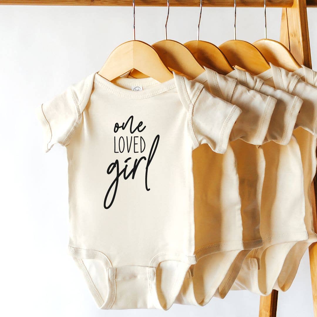 One Loved Girl Baby Bodysuit | Gifts for Babies | Clothes: 12-18 Months / Short