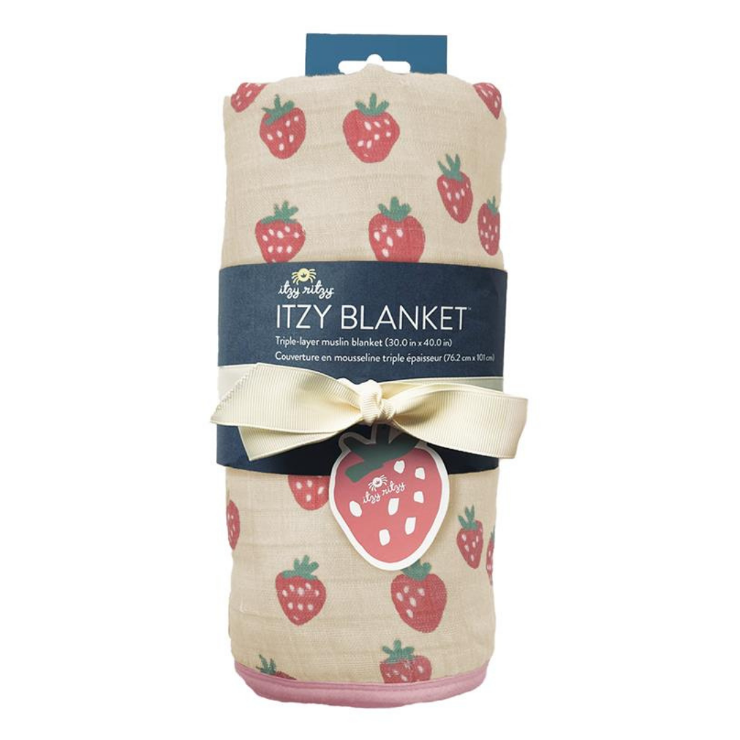 Itzy Blanket™: Strawberries + Cream