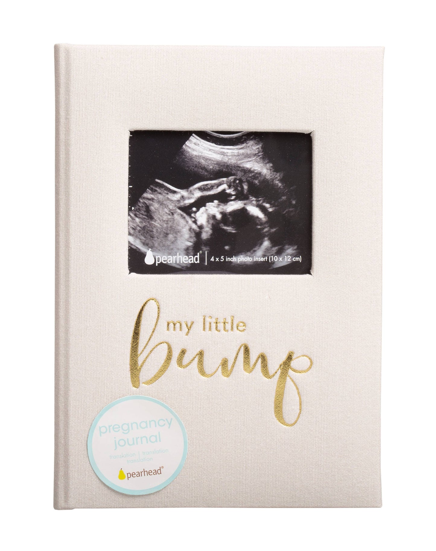 My Little Bump Linen Pregnancy Journal, Ivory