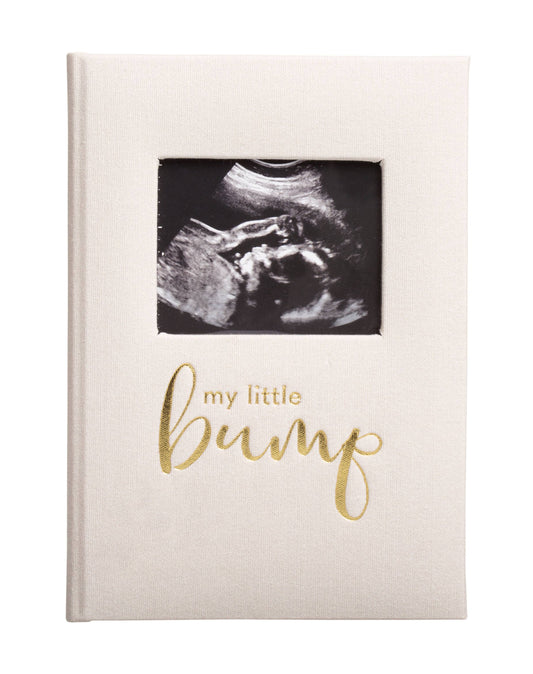 My Little Bump Linen Pregnancy Journal, Ivory