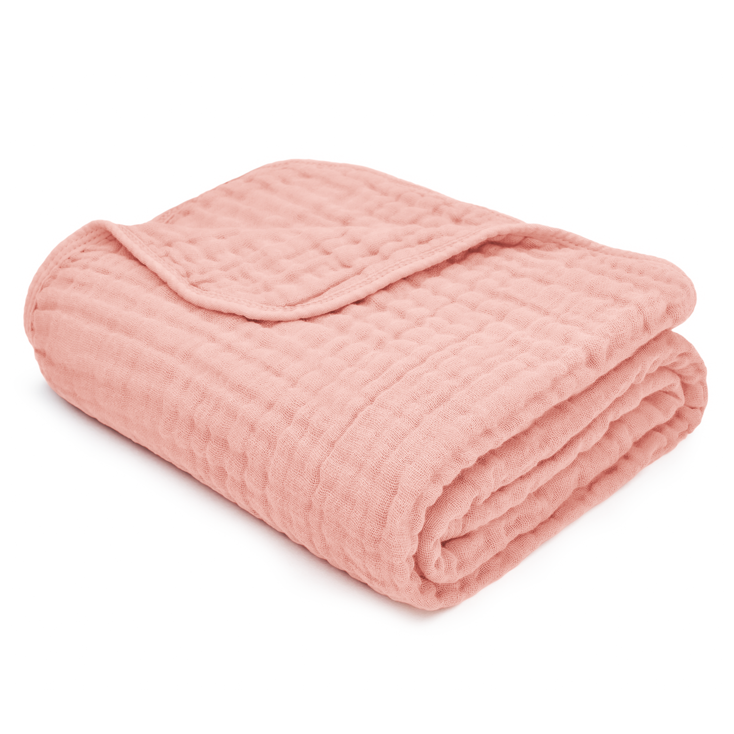 Baby Muslin Cotton Blankets: Mauve