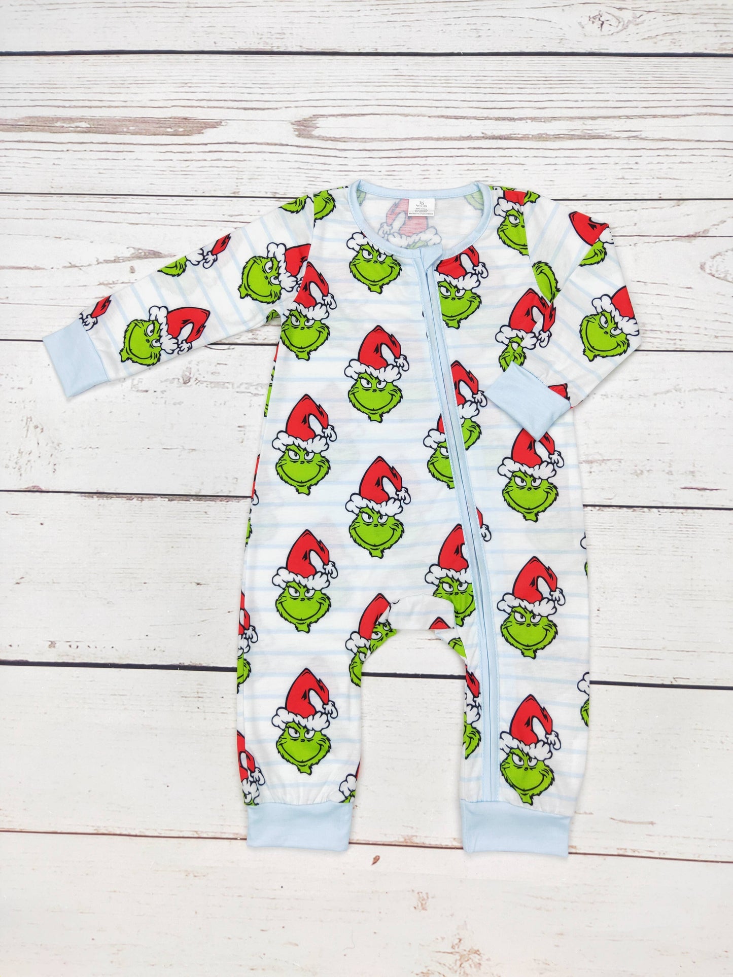 Boy Christmas Character Bamboo Zip Sleeper: 0-3M