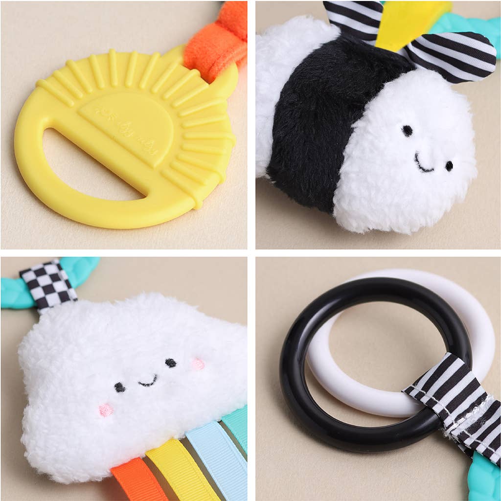 Bitzy Busy Ring™ Teething Activity Toy: Farm