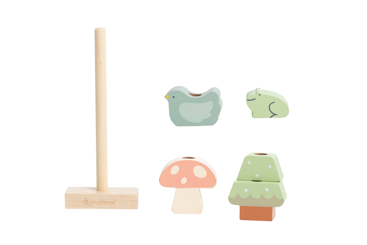 Woodland Wooden Stacking Toy, Developmental Toy