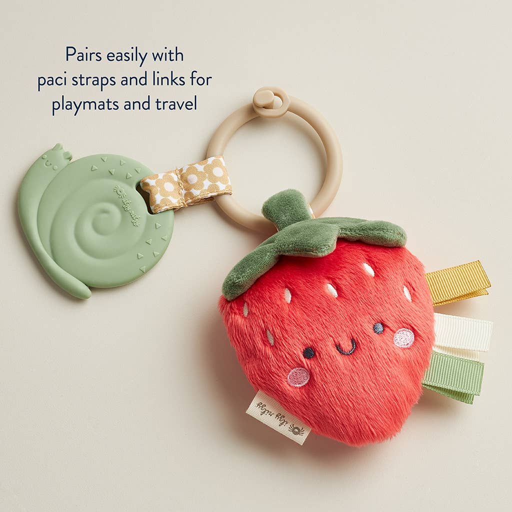 *New Options* Itzy Pal™ Plush + Teether: Strawberry