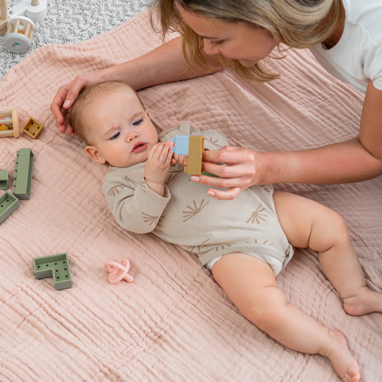 Baby Muslin Cotton Blankets: Pacific Blue