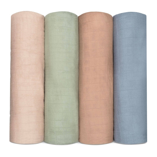 Baby Muslin Swaddle Blankets: Paciifc, Cedar, Sage, or Blush