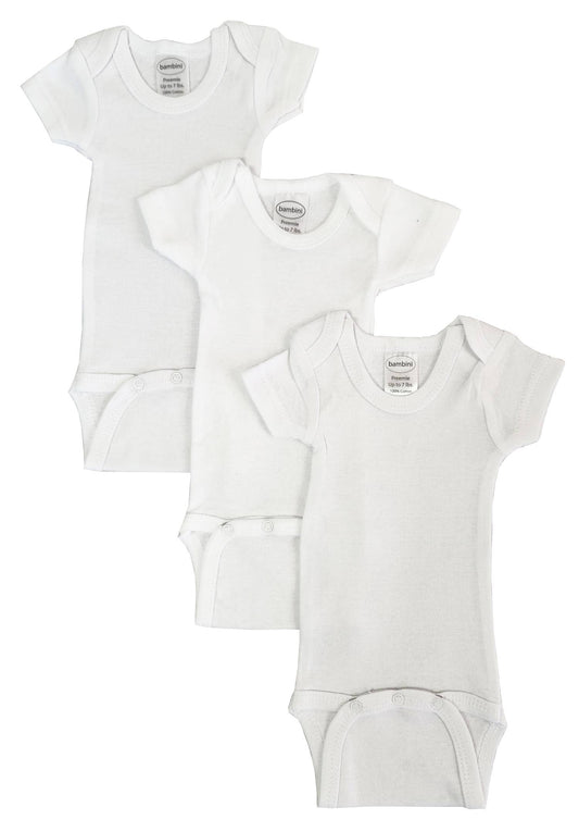 Preemie White Short Sleeve