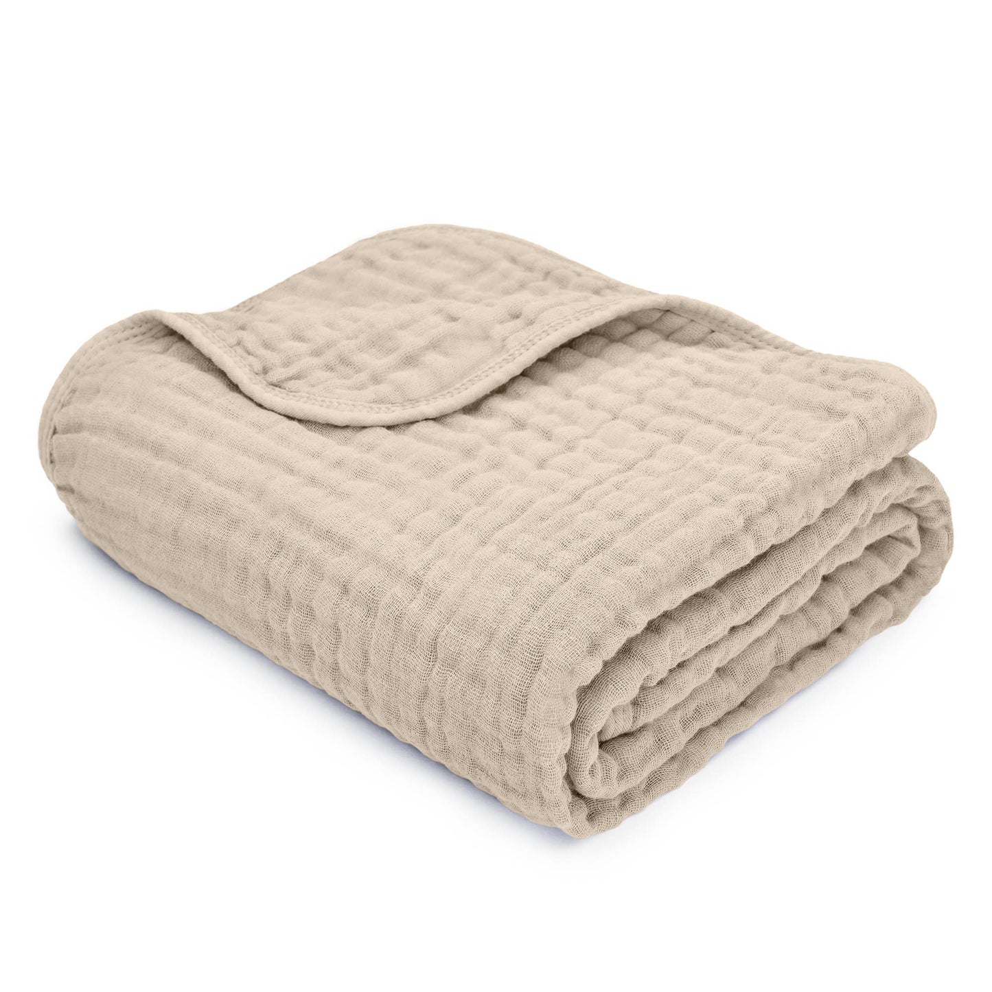 Baby Muslin Cotton Blankets: Sand