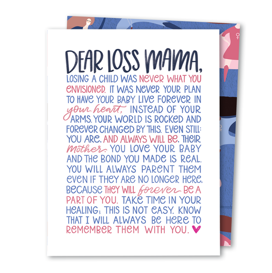 Dear Loss Mama | Miscarriage IVF Infertility Sympathy Card